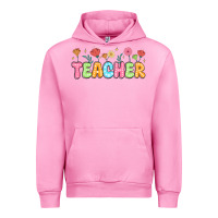 Fuchsia Pink custom teacher flowers Urban Hoodie - JahusDesignShop