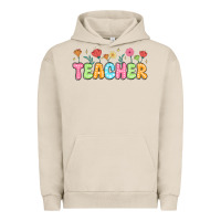 Pigment French Oak custom teacher flowers Urban Hoodie - JahusDesignShop
