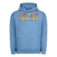 Pigment Pebble Blue custom teacher flowers Urban Hoodie - JahusDesignShop