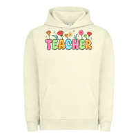 Pigment Pistachio custom teacher flowers Urban Hoodie - JahusDesignShop