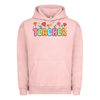 Pigment Salmon custom teacher flowers Urban Hoodie - JahusDesignShop