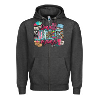 Charcoal Heather small business mama Zipper Hoodie - BarkalooDesign