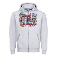 Heather Grey small business mama Zipper Hoodie - BarkalooDesign