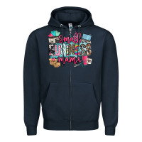 Navy small business mama Zipper Hoodie - BarkalooDesign