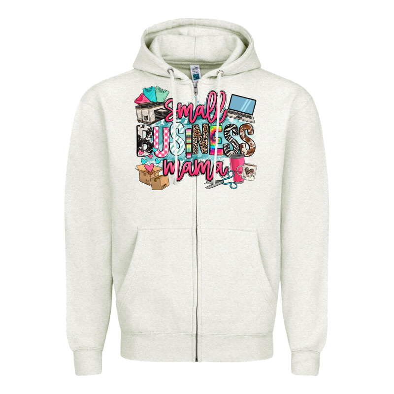 Small Business Mama Zipper Hoodie by BarkalooDesign | Teevron