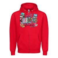 Red small business mama Zipper Hoodie - BarkalooDesign