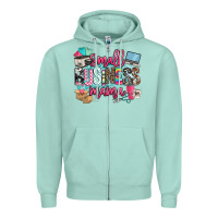 Seafoam small business mama Zipper Hoodie - BarkalooDesign