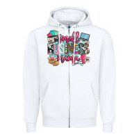White small business mama Zipper Hoodie - BarkalooDesign
