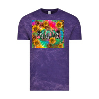 Cloud Purple Mom rainbow sunflower Vintage Tee - CowGirlArtShop