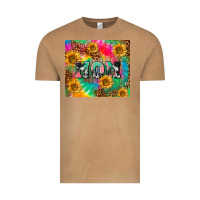 Vintage Camel Mom rainbow sunflower Vintage Tee - CowGirlArtShop