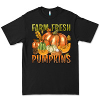 Black Farm Fresh Pumpkins Premium Tee - texasbilliewilder
