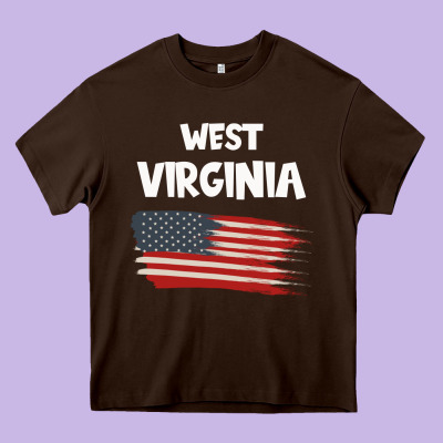 West Virginia Heavy Core Tee Designed By Bettercallsaul