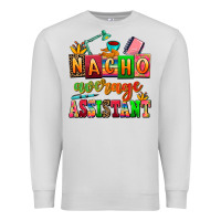 Dove Grey nacho average assistant Premium Sweatshirt - AdoDesignShop