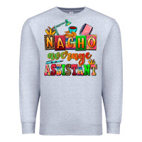 Heather Grey nacho average assistant Premium Sweatshirt - AdoDesignShop