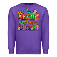 Purple nacho average assistant Premium Sweatshirt - AdoDesignShop