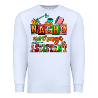White nacho average assistant Premium Sweatshirt - AdoDesignShop