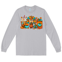 Moon Dust Thanksgiving Coffee Cups Long Sleeve Tee - FaDigitalArtStudio