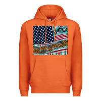 Carrot American Flag Mouse Pad Premium Hoodie - CowhideDigitalArt