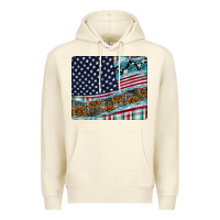 Sandshell American Flag Mouse Pad Premium Hoodie - CowhideDigitalArt