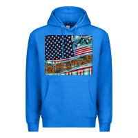 True Royal American Flag Mouse Pad Premium Hoodie - CowhideDigitalArt