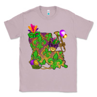 Lilac Louisiana Map Mardi Gras Classic Tee - HowdyJamesFarm
