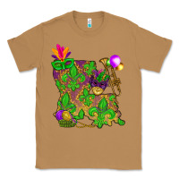 Louisiana Map Mardi Gras Classic Tee | Teevron