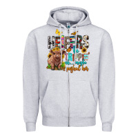 Heather Grey heifers be trippin ok maybe i pushed her Zipper Hoodie - BarkalooDesign