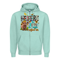 Seafoam heifers be trippin ok maybe i pushed her Zipper Hoodie - BarkalooDesign