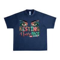 Navy resting nurse face Urban Heavy Tee - RanaPortraitStore