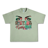 Oil Green resting nurse face Urban Heavy Tee - RanaPortraitStore
