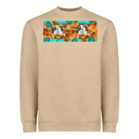Mushroom Goat Family Fall Heavyweight Sweatshirt - Artiststas