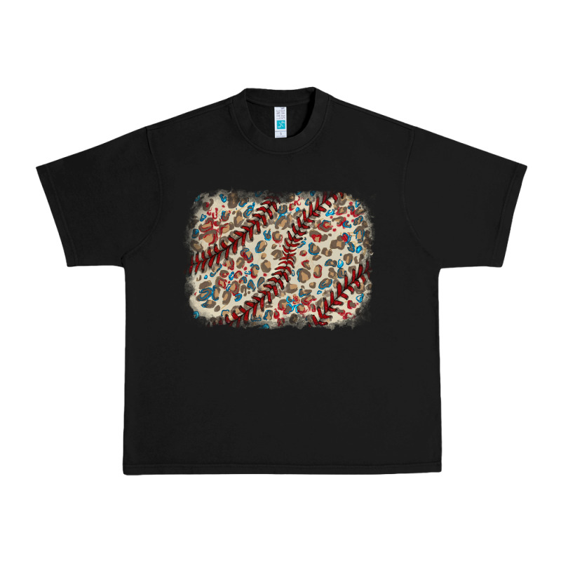 Baseball Leopard Glitter Background Urban Heavy Tee by HowdyJamesFarm | Teevron