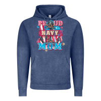 Vintage Denim Proud navy Mom Mother's Day Vintage Hoodie - FaDigitalArtStudio