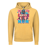 Vintage Mustard Proud navy Mom Mother's Day Vintage Hoodie - FaDigitalArtStudio