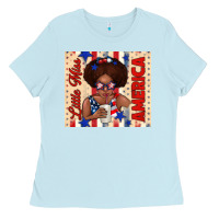 Little Miss America Ladies Tee | Teevron