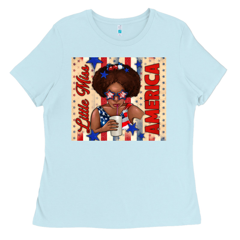 Little Miss America Ladies Tee by TumblerDesignByShophia | Teevron
