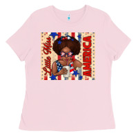 Bubblegum Pink little miss america Ladies Tee - TumblerDesignByShophia