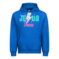 Cobalt jesus saves Urban Hoodie - JahusDesignShop
