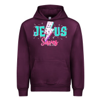 Mauve Wine jesus saves Urban Hoodie - JahusDesignShop
