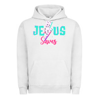 Pigment Lunar Rock jesus saves Urban Hoodie - JahusDesignShop