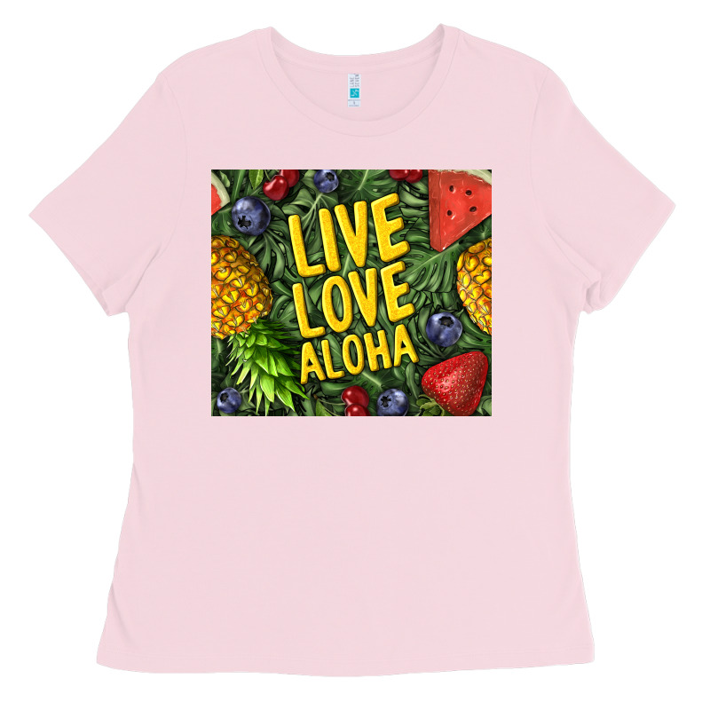 Live Love Aloha Ladies Tee by TumblerDesignByShophia | Teevron