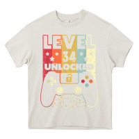 Cream level 34 unlocked shirt video gamer 34th birthday gifts tee t shirt Heavy Core Tee - longCreatives