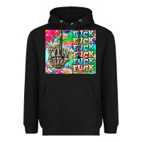 Black fuck everything skeletons Heavyweight Hoodie - AdoDesignShop