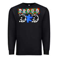 Black proud dad Premium Sweatshirt - AdoDesignShop