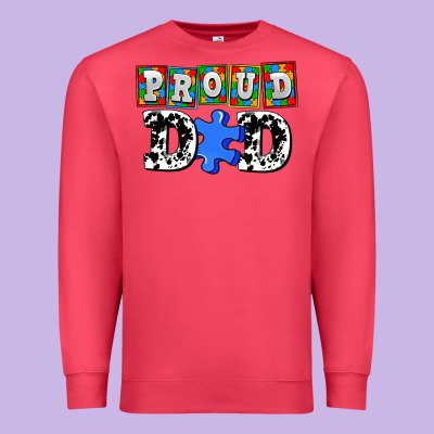 Proud Dad Premium Sweatshirt Designed By Adodesignshop