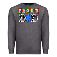 Charcoal Heather proud dad Premium Sweatshirt - AdoDesignShop