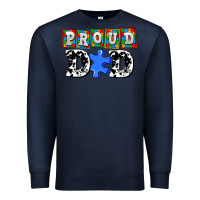 Navy proud dad Premium Sweatshirt - AdoDesignShop