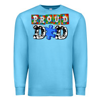Ocean Blue proud dad Premium Sweatshirt - AdoDesignShop
