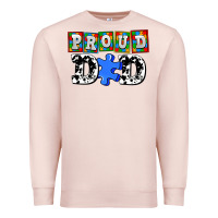Pale Pink proud dad Premium Sweatshirt - AdoDesignShop