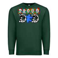 Sports Green proud dad Premium Sweatshirt - AdoDesignShop